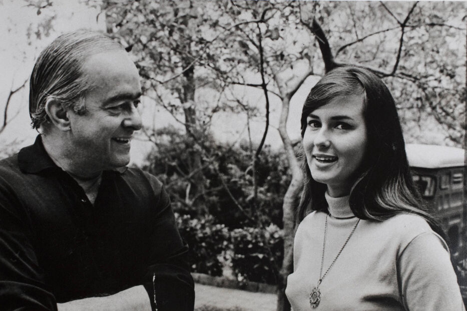 Helô Pinheiro con Vinícius de Moraes