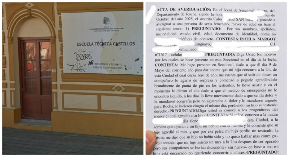 “Buscamos justicia”: reclamo de familia de alumno de UTU que perdió un testículo en ataque