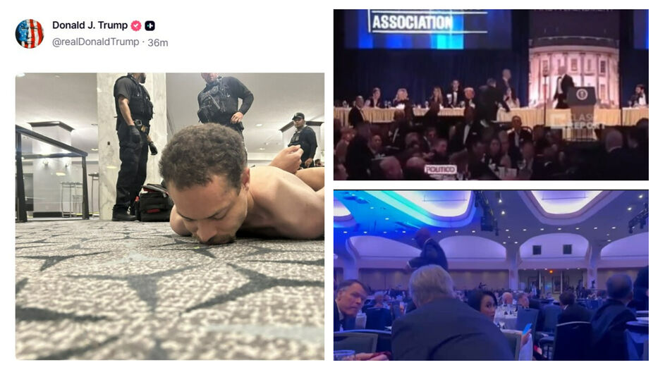 Trump evacuado en cena: más videos del momento de los tiros y qué se sabe del atacante