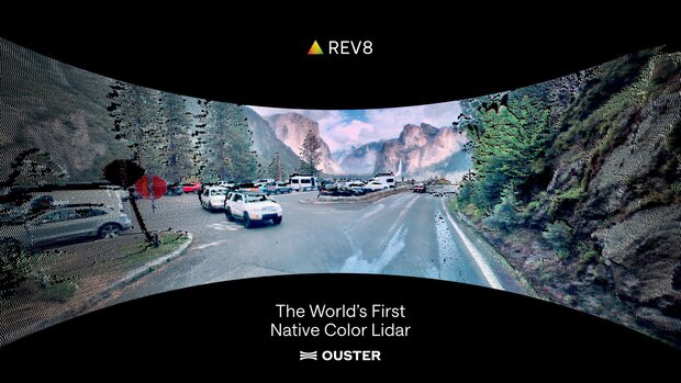 La compañía Ouster presenta el sensor lidar Rev8 con imágenes en color