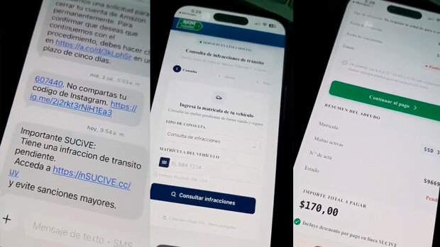 En video: paso a paso, qué pasa al acceder al enlace por SMS que dice ser de Sucive