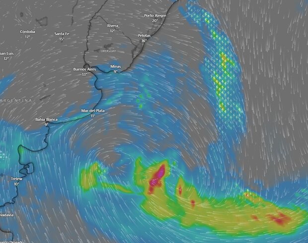 Ciclón extratropical en Uruguay: cuándo llega a Punta del Este y qué pasará en Montevideo