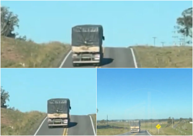“Va a matar a alguno”: camionero queda grabado al manejar a contramano en repechos