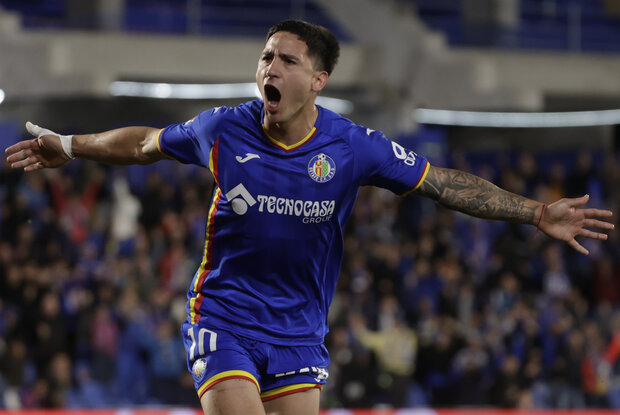 España: Getafe, con doblete de Martín Satriano, derrotó 3-1 al Mallorca por la Liga