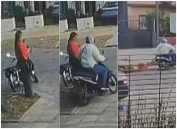 Motochorro le robó a una mujer y la arrastró por la calle en Pocitos: todo quedó grabado