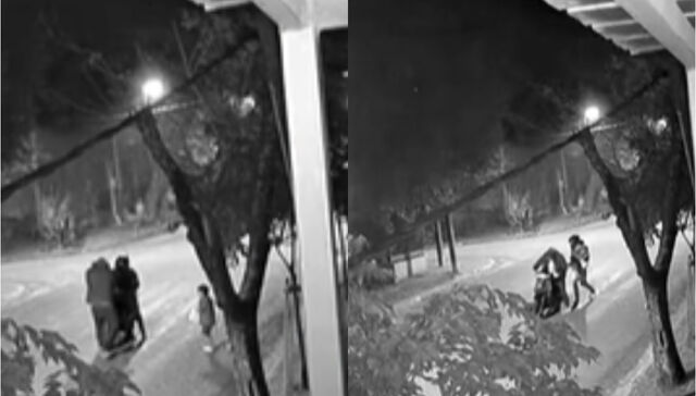 En familia: un hombre y una mujer con un bebé en brazos robaron una moto en Salto