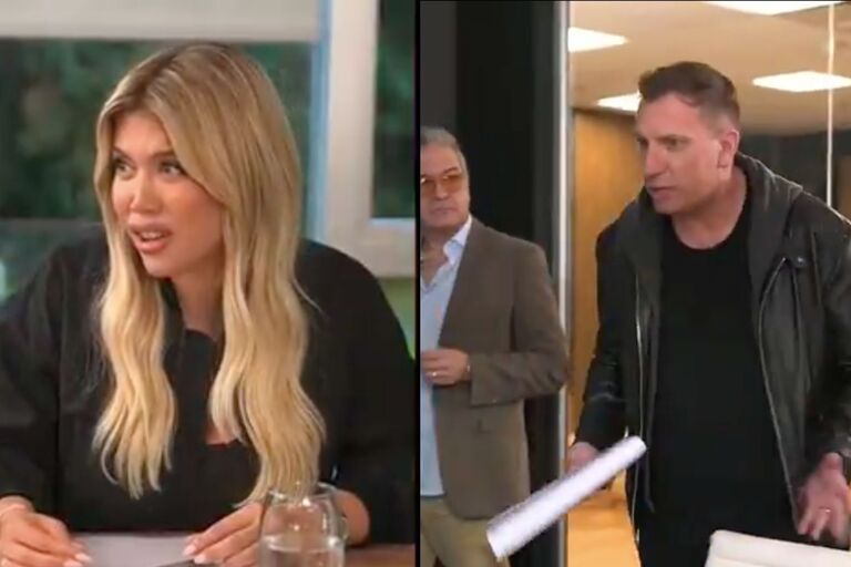 Primeras fotos de “Triángulo amoroso”: Wanda Nara y Maxi López en nueva ficción vertical