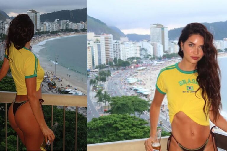 Zaira Nara en Brasil: estilo “garota”, microbikini y estética Brasilcore en Río de Janeiro