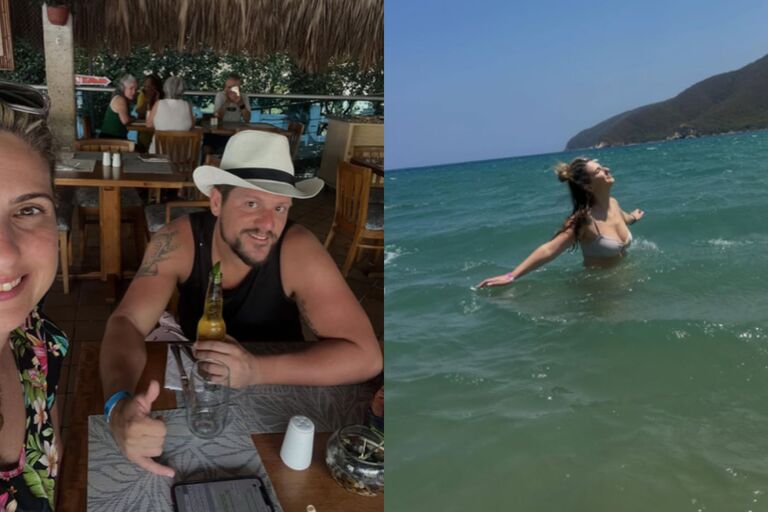 La escapada romántica de Guillermo Lorenzo y Paola Botti entre mar cristalino y naturaleza