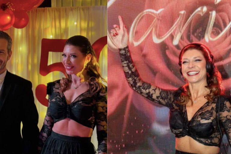 Karina Vignola cumplió 50 años y celebró con una megafiesta: mucho estilo y show como DJ