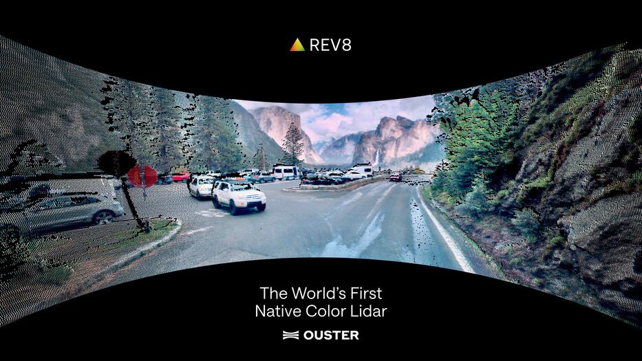 La compañía Ouster presenta el sensor lidar Rev8 con imágenes en color