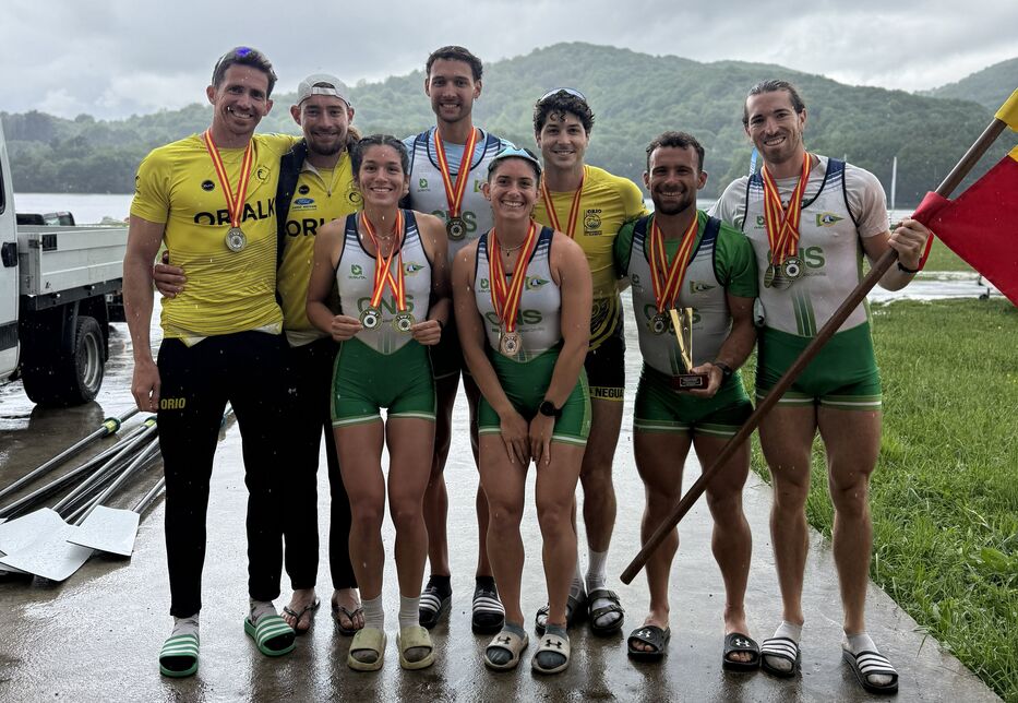 Remo: Lluvia de medallas y títulos para los uruguayos en el Campeonato Nacional de España