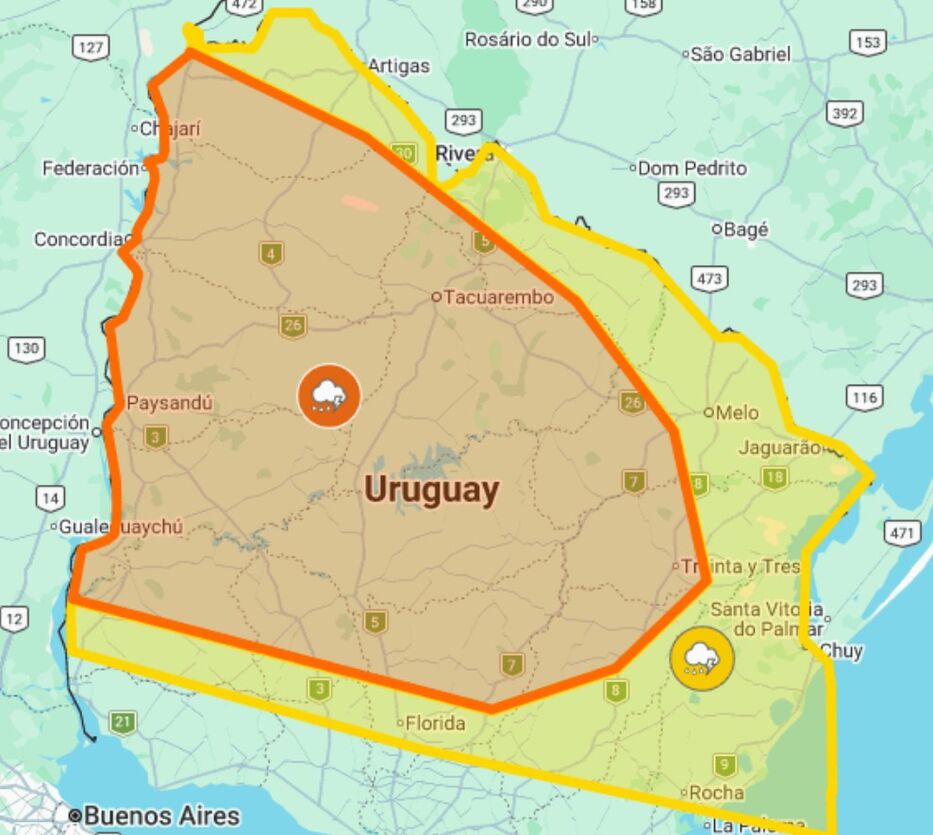 Agarrate: aumenta el alcance de las alertas por tormentas “fuertes o severas”