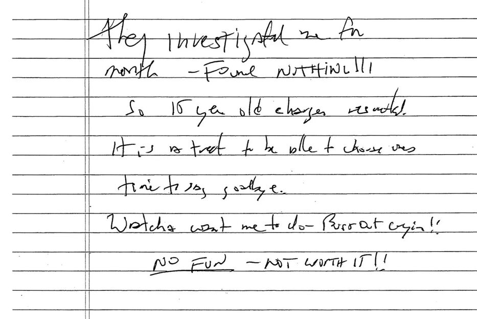 “Es un privilegio”: divulgan presunta carta que Epstein escribió antes de suicidarse