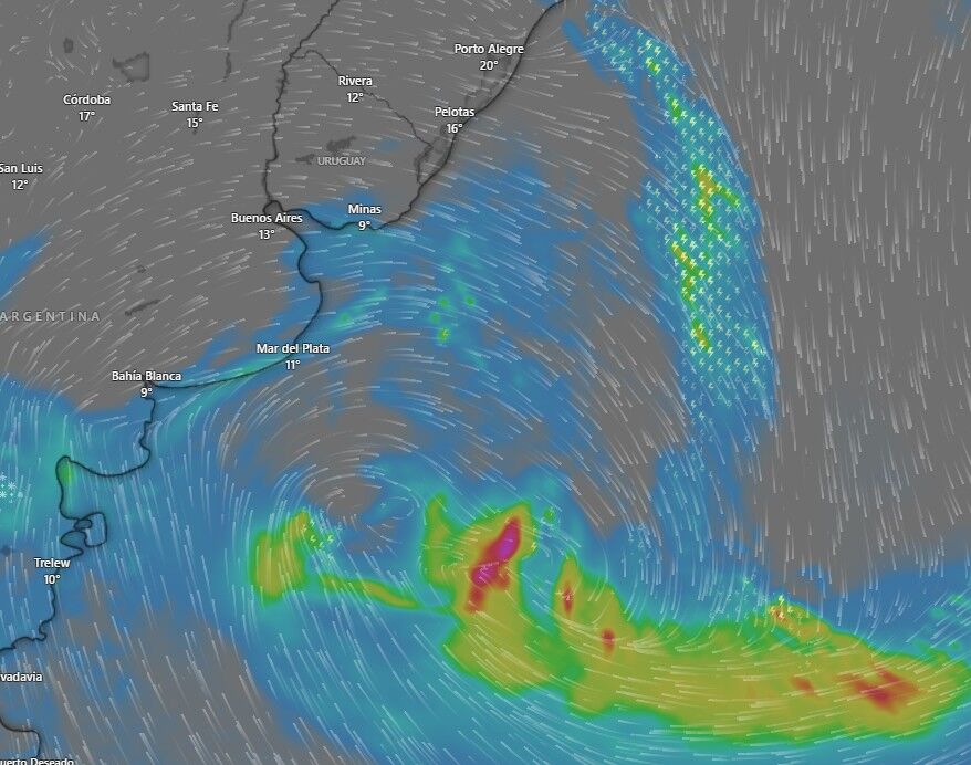 Ciclón extratropical en Uruguay: cuándo llega a Punta del Este y qué pasará en Montevideo