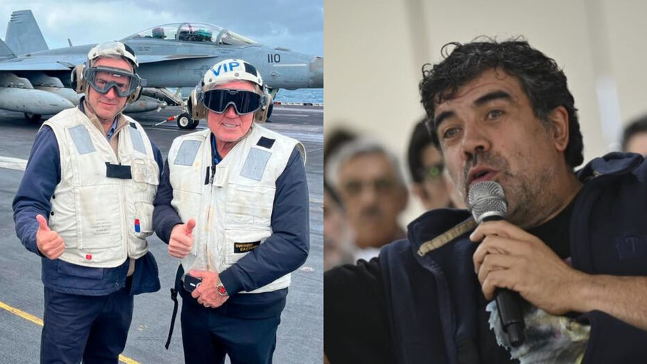 “Es mi compañero”, pero “la señal es equivocada”: Andrade por visita de Orsi a portaviones