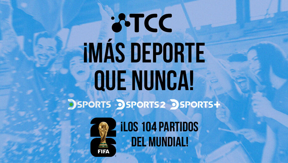 TCC suma nuevas señales deportivas y transmitirá los 104 partidos del Mundial 2026