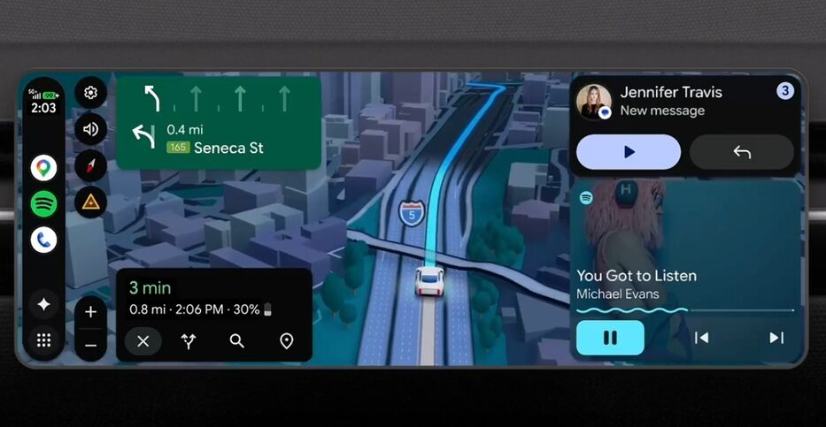 Android Auto suma navegación inmersiva y más funciones con Gemini