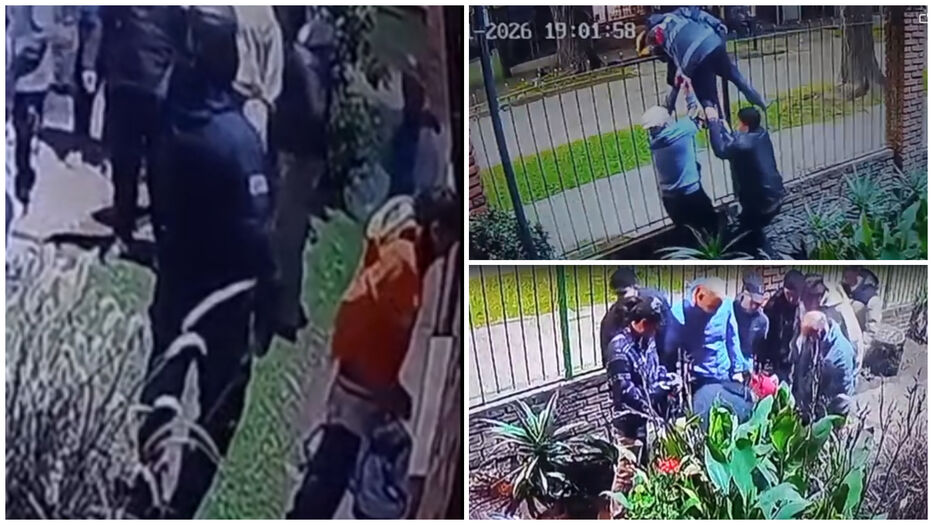 Ladrón intentó robar moto en complejo de viviendas, pero vecinos lo atraparon y golpearon