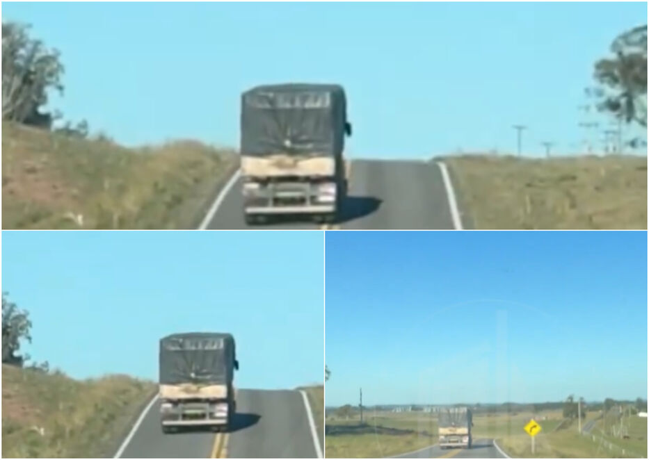“Va a matar a alguno”: camionero queda grabado al manejar a contramano en repechos