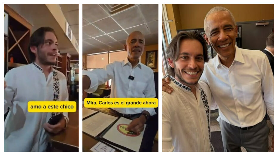 “Te creció la barba”: el encuentro de Obama con influencer uruguayo y su curiosa frase