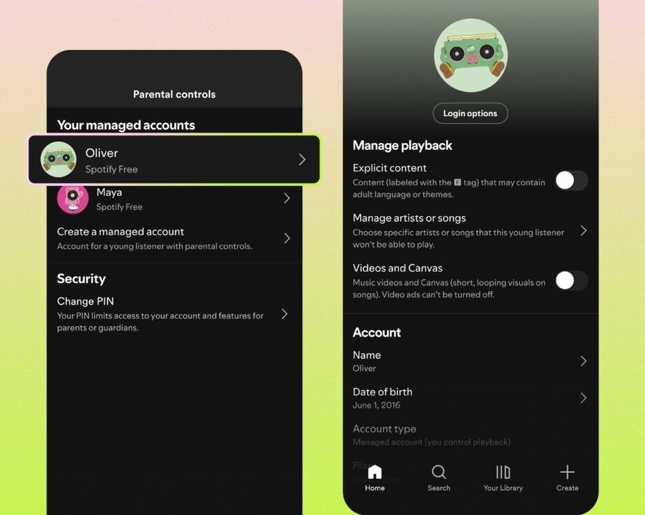 Spotify amplía las cuentas infantiles a usuarios gratuitos con publicidad