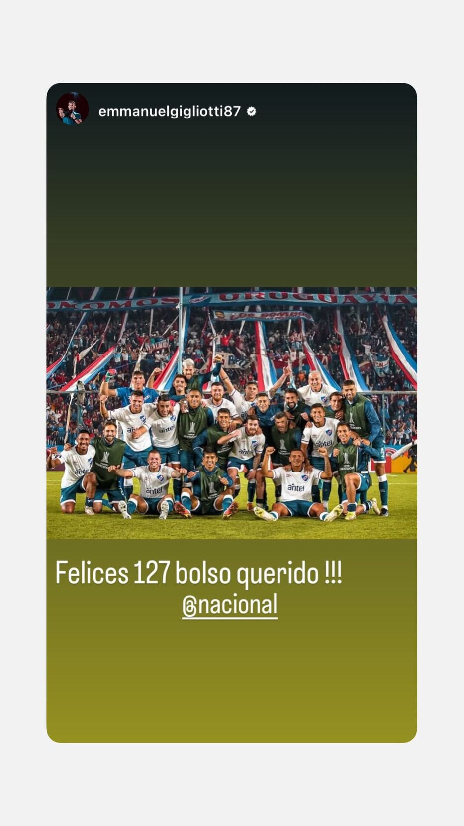 Foto: @nacional