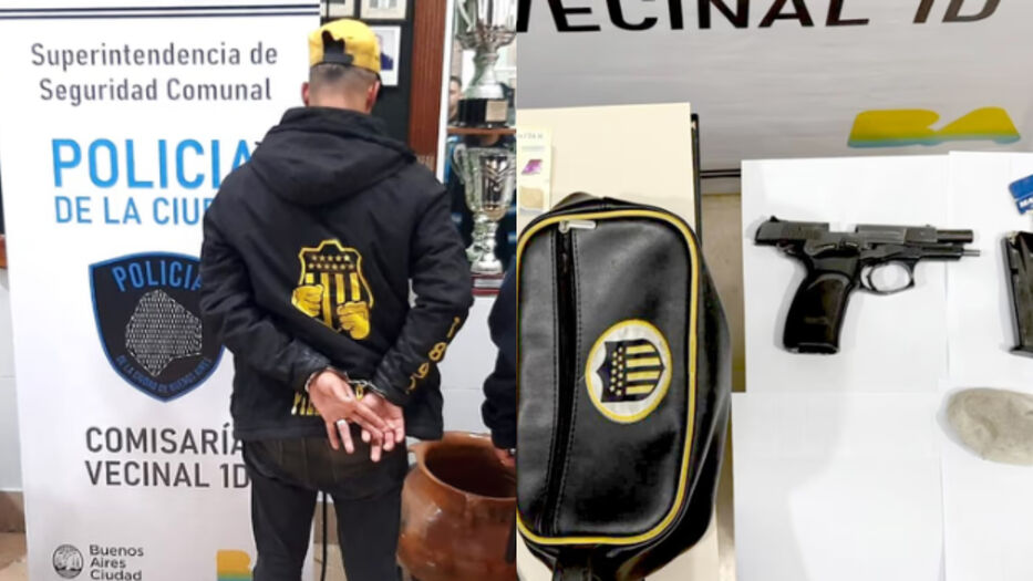 Hincha de Peñarol condenado en Argentina por llevar un arma al partido contra Platense