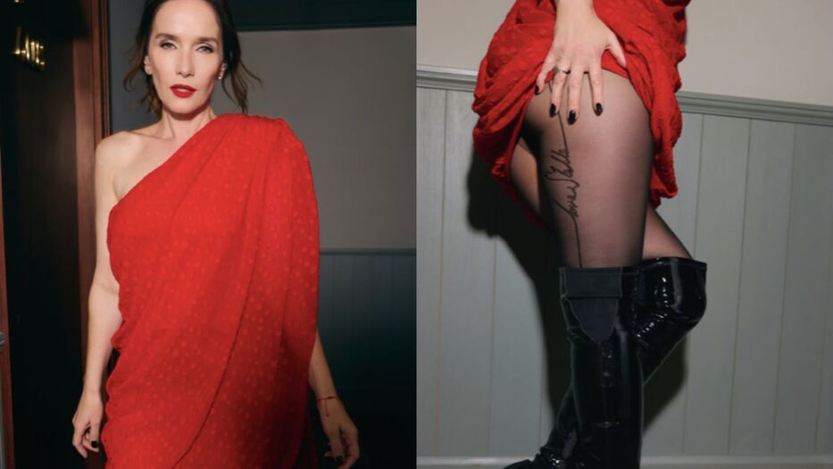 Natalia Oreiro deslumbró con un minivestido rojo y un detalle del look llamó la atención