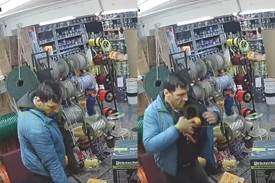 Hombre robó una sierra de una ferretería y la cámara de seguridad lo delató: mirá el video