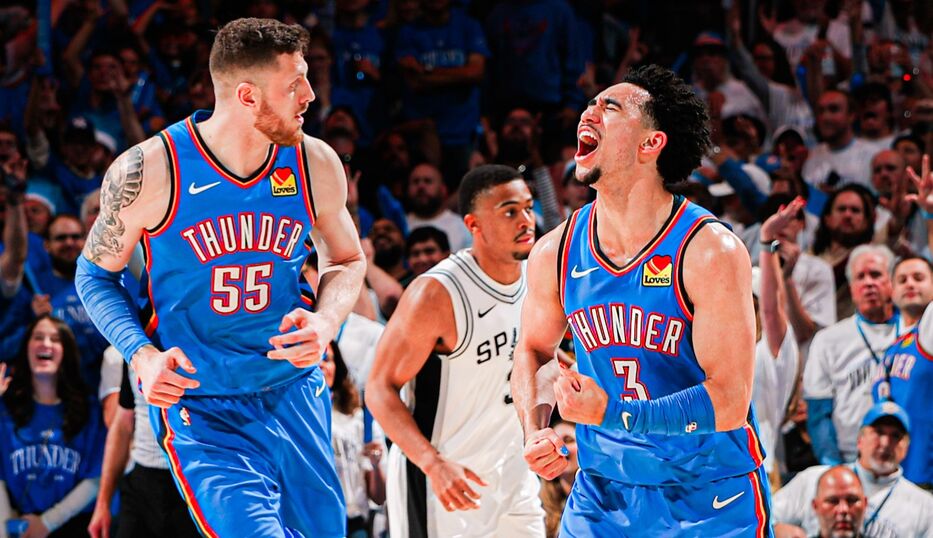 NBA: Oklahoma City Thunder derrotó a San Antonio Spurs y puso 1-1 las finales del Oeste