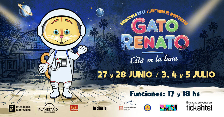 Gato Renato llega por primera vez al Planetario con su show “Renato está en la luna”