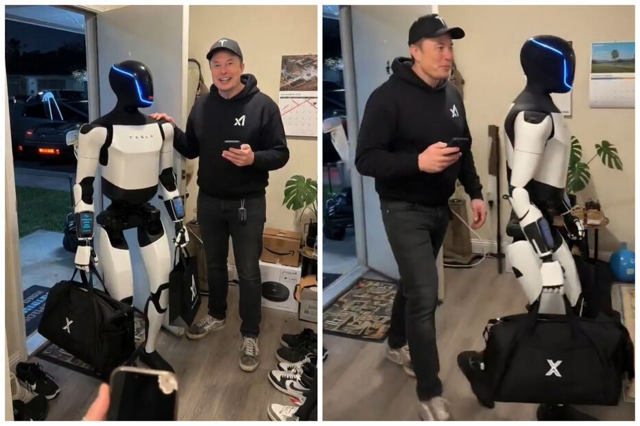 Optimus llega a casa de Elon: el video IA que es un guiño al magnate