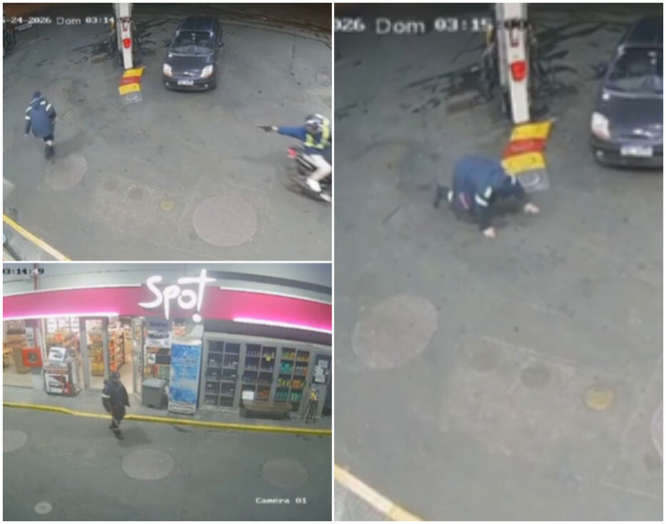 Pistero intentó detener un asalto en estación de servicio, pero los ladrones lo balearon