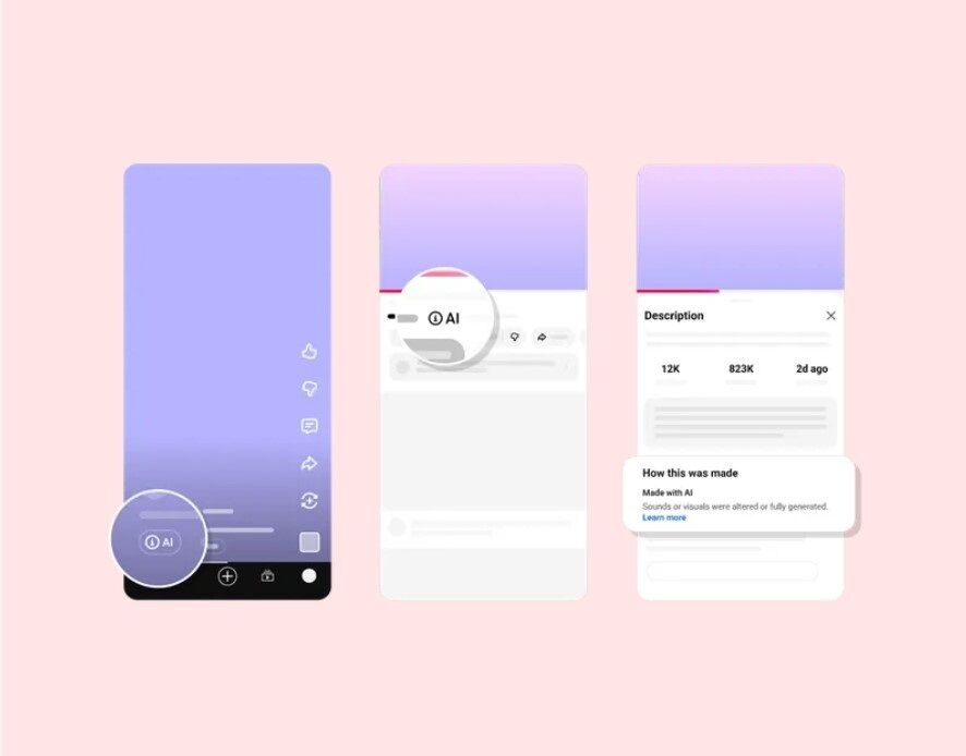YouTube etiquetará automáticamente los videos creados con inteligencia artificial