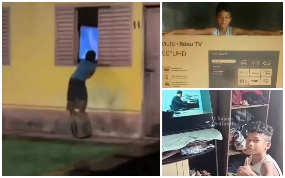 Magia de la red: niño se hizo viral por ver TV en una ventana y tuvo inesperados regalos