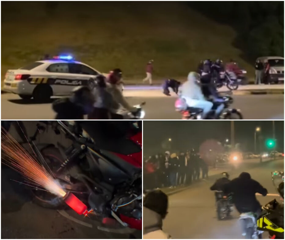 Decenas de motos, picadas ilegales y motores al corte: desmanes en la rambla de Montevideo
