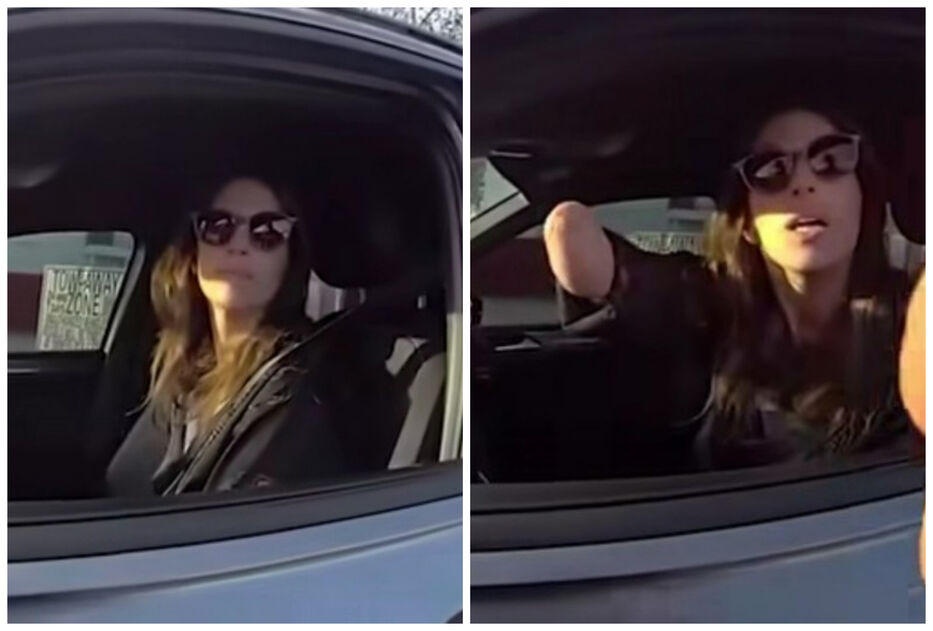 "Con cuál, dijo?": conductora fue amonestada por usar el celular con una mano que no tiene