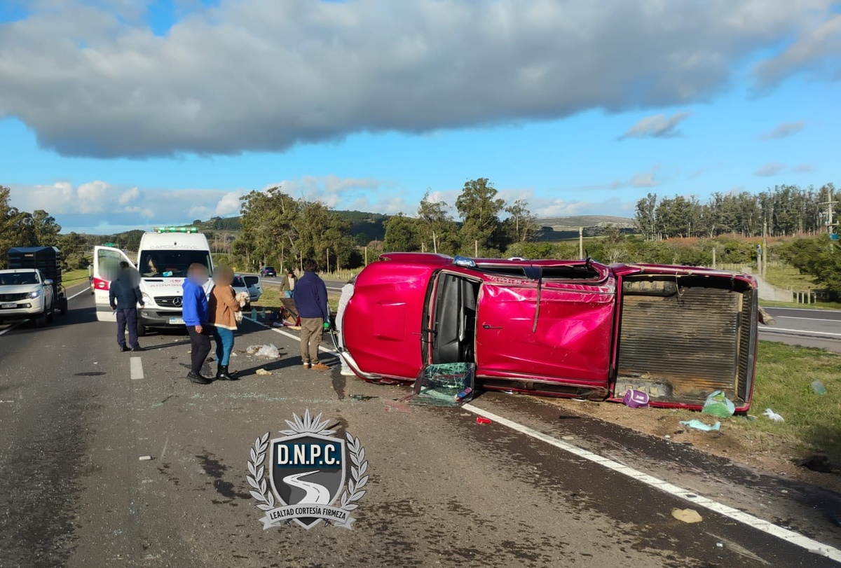 Maldonado: un siniestro de tránsito ocurrido en Ruta 9 dejó una persona lesionada grave
