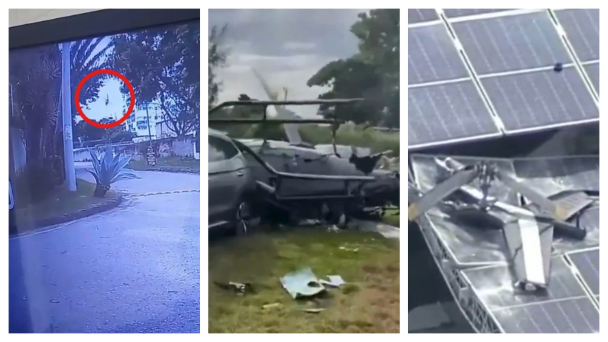Los últimos videos de choque de helicópteros donde murió Gaspi y la “explosión muy fuerte”