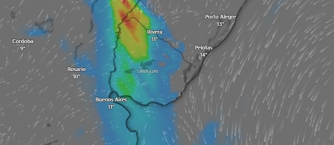 Meteorólogo anuncia una “perturbación” en Uruguay con lluvias que “pueden ser complicadas”