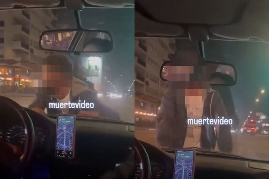 Un hombre paró un auto en pleno 8 de Octubre: se tiró sobre el capó y le dio varios golpes