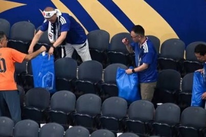 La limpieza de los hinchas japoneses en el Mundial abre un debate sobre igualdad