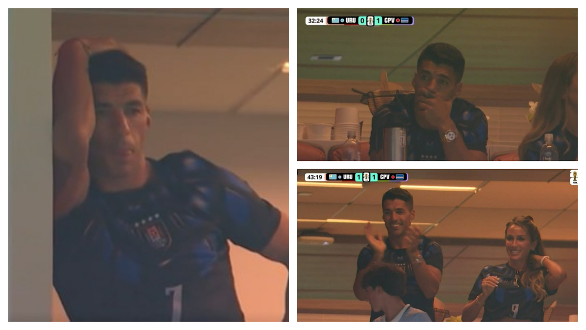 Las reacciones de Luis Suárez durante el partido con Cabo Verde: ida y vuelta de emociones