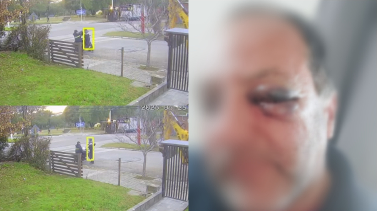 Brutal agresión a golpes contra un inspector de tránsito frente a una escuela en Florida