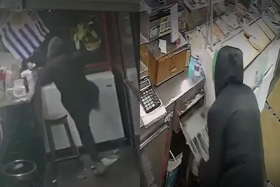A cara descubierta: ladrón pidió una hamburguesa en un carrito y luego robó la recaudación