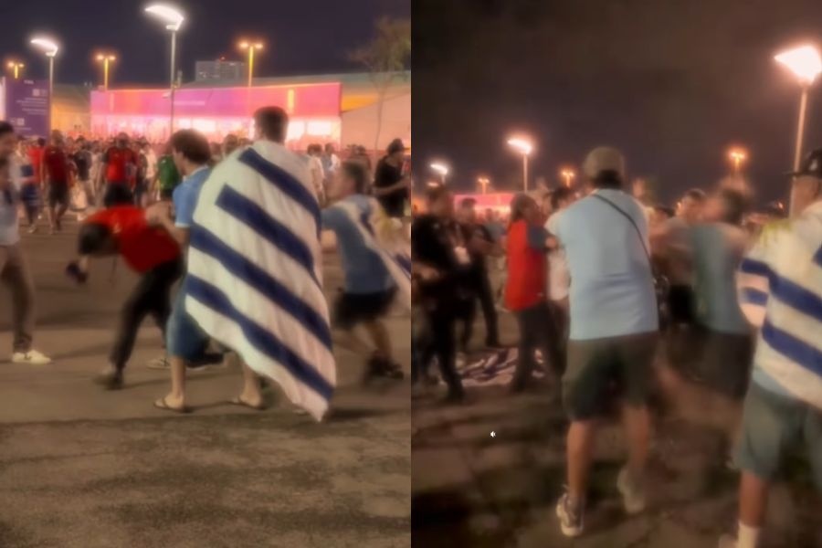 Incidentes en Uruguay-España: hubo golpes y corridas a un español a la salida del estadio