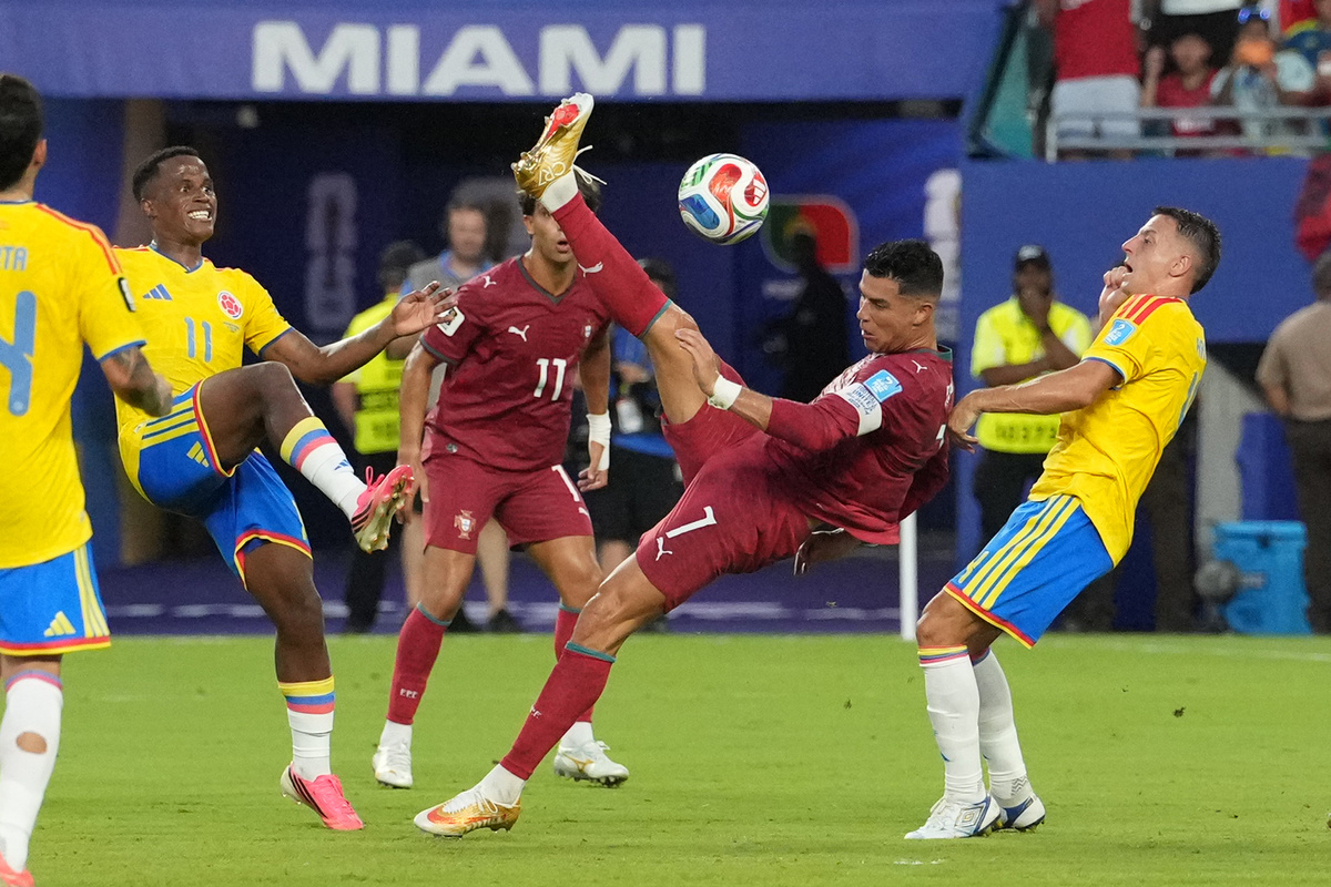 Mundial: Colombia y Portugal están empatando sin goles en el Miami por el grupo K