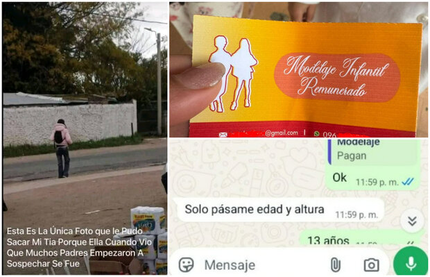 “Modelaje infantil remunerado”: alarma por tarjetas entregadas en puertas de escuelas