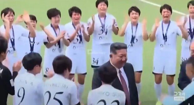 Femenino: la felicidad del equipo campeón de la Champions asiática al ver a Kim Jong-un